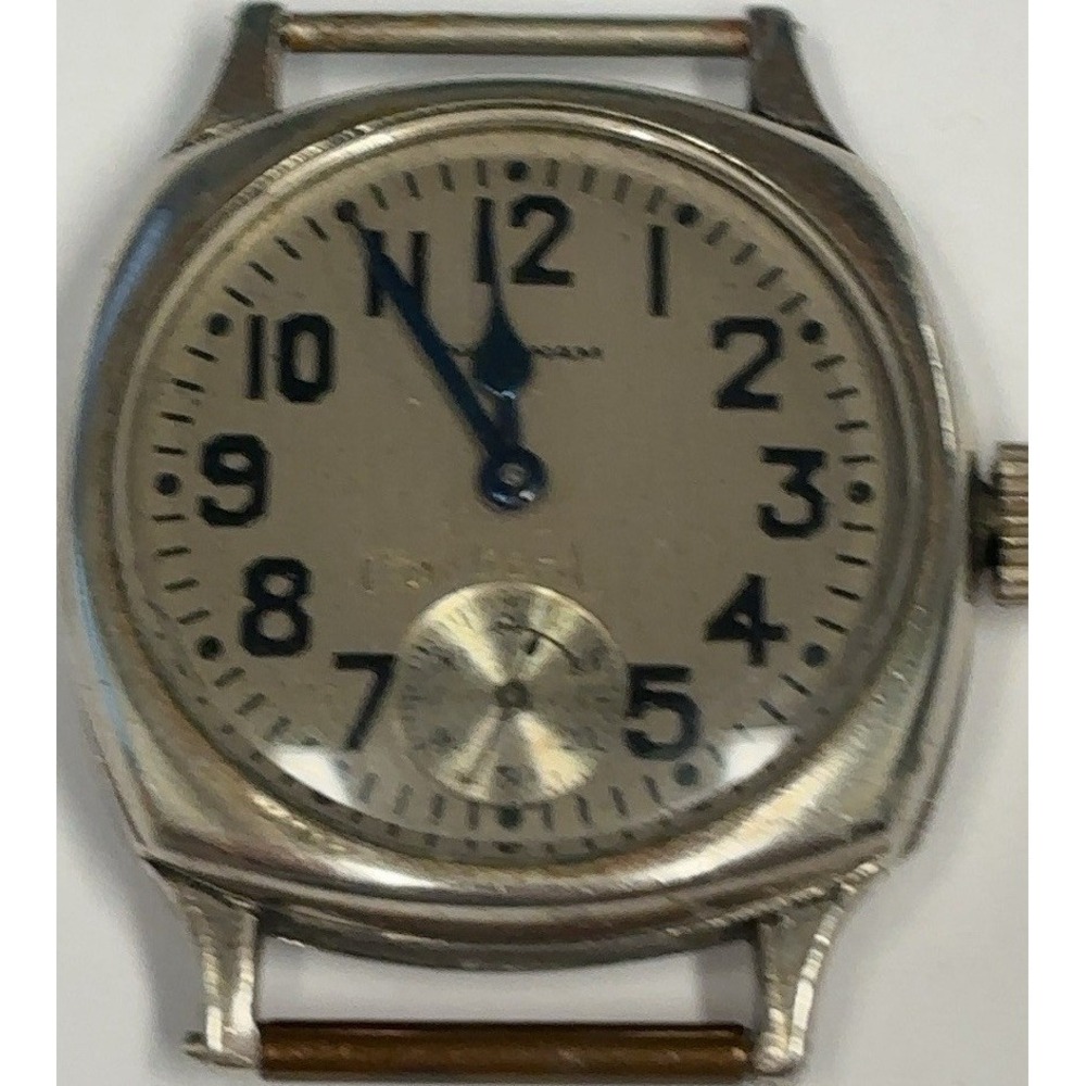 Vintage Waltham WWI Trench Watch Mechanical Military mfg. 1918